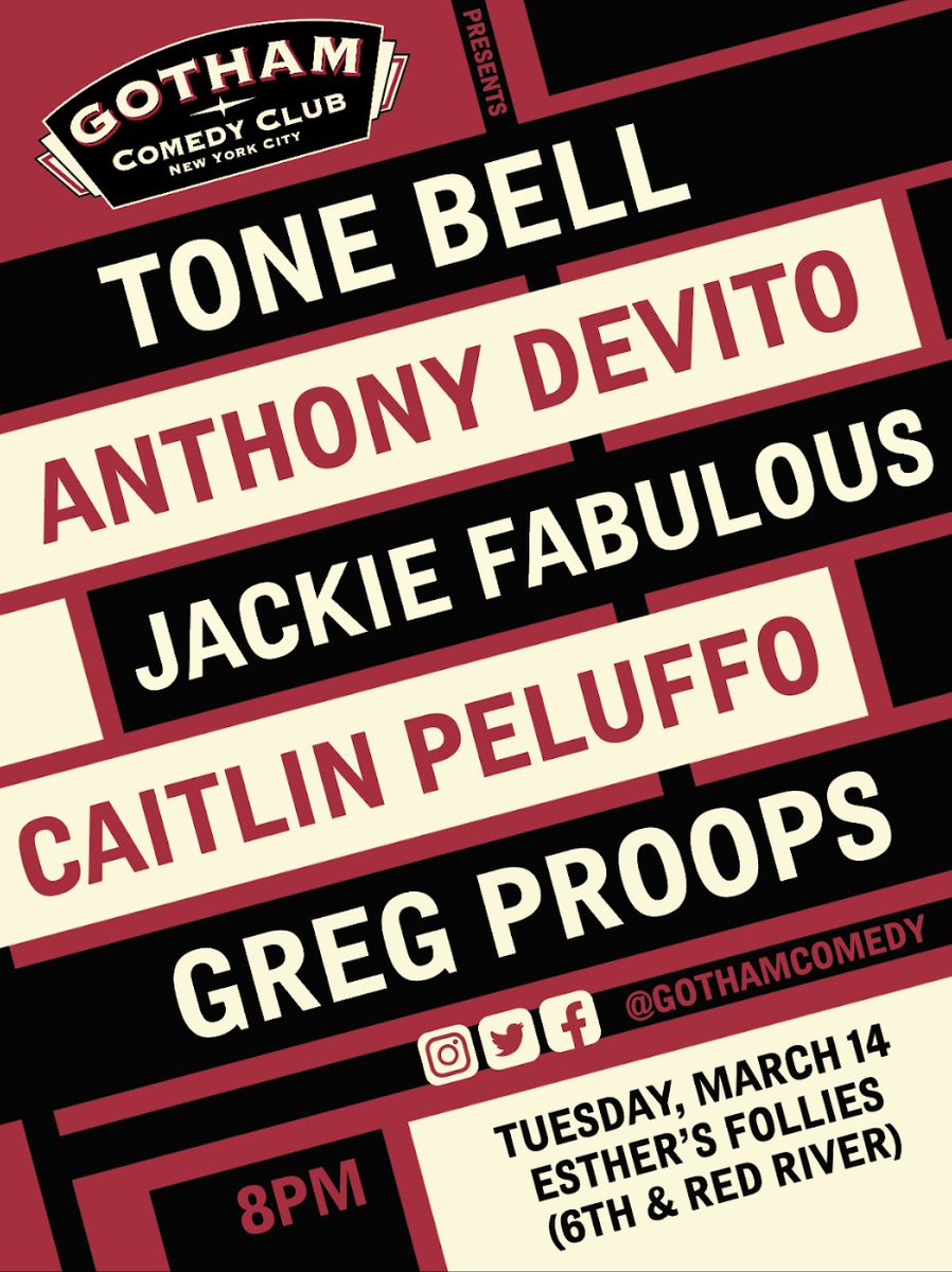 Austin! Tonight we're hosting a #SXSW comedy showcase at @esthersfollies!