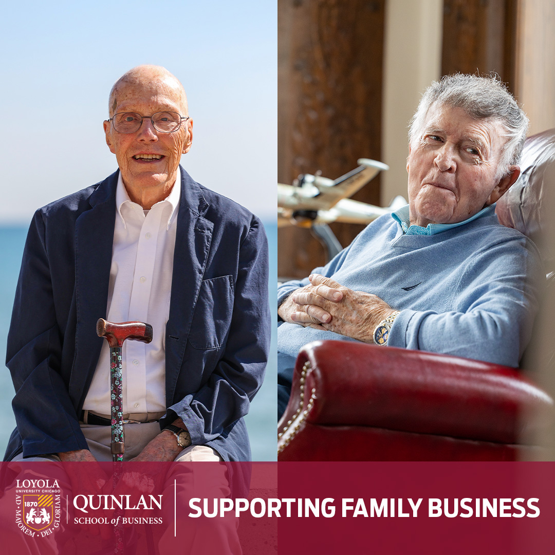 LoyolaQuinlan's tweet photo. The families behind the Follett Corporation gave $2 million to @loyolachicago to support family businesses. 

The gift supports our @LoyolaFamilyBiz and @LUCArchives, and makes Prof. @KatherineSredl our first Follett Fellow. More: https://t.co/4IWRkvIooj https://t.co/sG2aEM7WuS