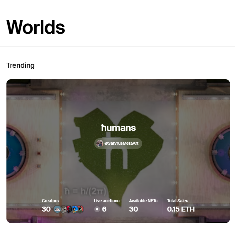 We are TRENDING on @foundation
6 auctions from the first day in 'ħumans' world!🔥

I am very happy to be a part of this💛
Check out 'ħumans' world

My work is available at a price of 0.15 ETH💕