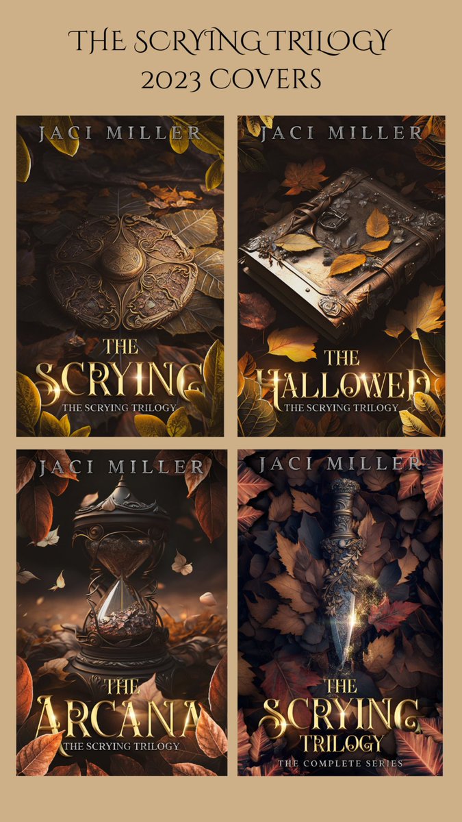 JaciMiller13's tweet photo. New book covers! The Scrying Trilogy available in ebook and paperback on #Amazon #KindleUnlimited https://t.co/6Ypg6iWa88