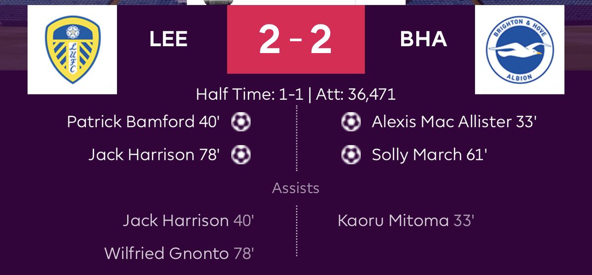 Solly March has been credited with the goal in the Leeds game!!

You owe me 5 points plus bonus <a href="/OfficialFPL/">Fantasy Premier League</a>

#Robbed