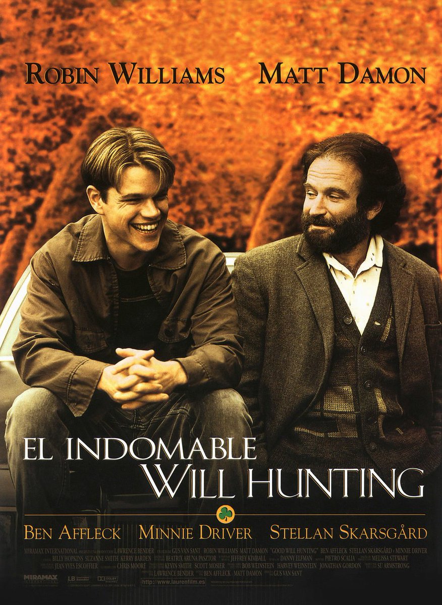 hombrepicaraza's tweet image. Un año de cine (73)

El Indomable Will Hunting.

Para celebrar el día de las matemáticas, una película que trata de ellas y de más, de mucho más... "Del mundo o la vida, como prefieran"

#intentando
#unfotogramaaldía
#unañodecine
#GoodWillHunting