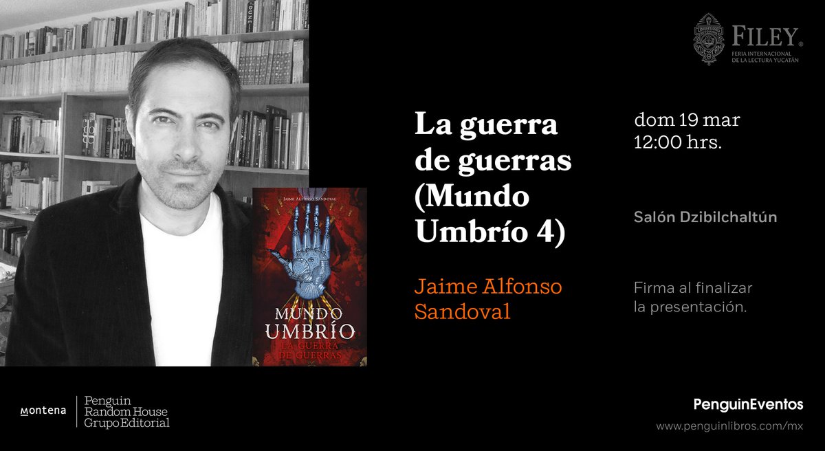Sigue la gira umbría🦇🦇🦇. Nos vemos en la bonita Mérida Yucatán. En la <a href="/la_filey/">lafiley</a> Domingo 19 de marzo, 12 horas. Al término, firma de libros🧛‍♀️🧛‍♂️