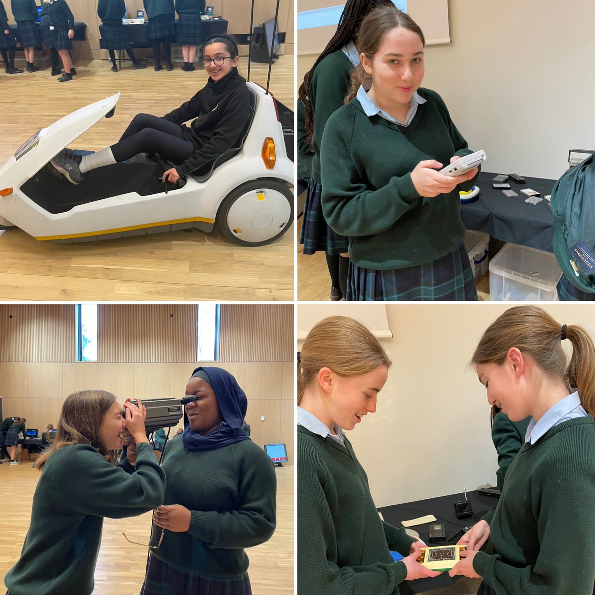 digital_dh's tweet photo. It's #ScienceWeek and today was all about #computing @DowneHouse! We were thrilled to welcome Gary from the @The_CodeShow to day 2 of the @DowneHouseSTEM residency. Students loved getting hands-on with a variety of vintage computing technologies!#thisgirlcan #STEMeducation #BSW23 https://t.co/D1JI1gXS5t