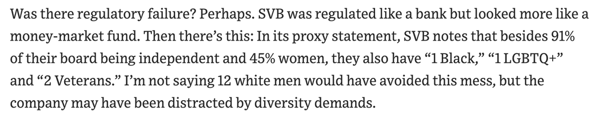 buildwithbloom's tweet photo. A @WSJ article blaming Diversity, Equity, and Inclusion (DEI) initiatives for the #SVB collapse is both misguided and harmful. DEI is about creating a fair &amp; equitable workplace, not lowering standards or compromising performance. It’s giving “glass cliff,” and we’re exhausted. https://t.co/cnuB2ix423