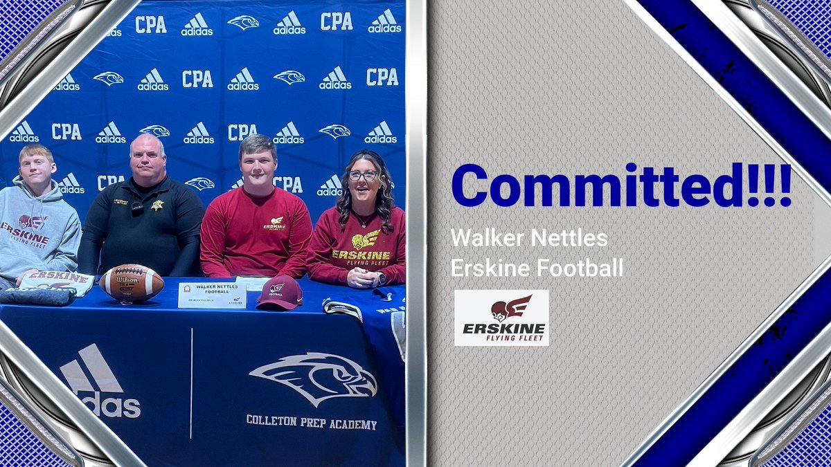 From War Hawk to the Flying Fleet!!! Congratulations Walker Nettles!!! We are proud of you!!! #committed #warhawk #colletonprep