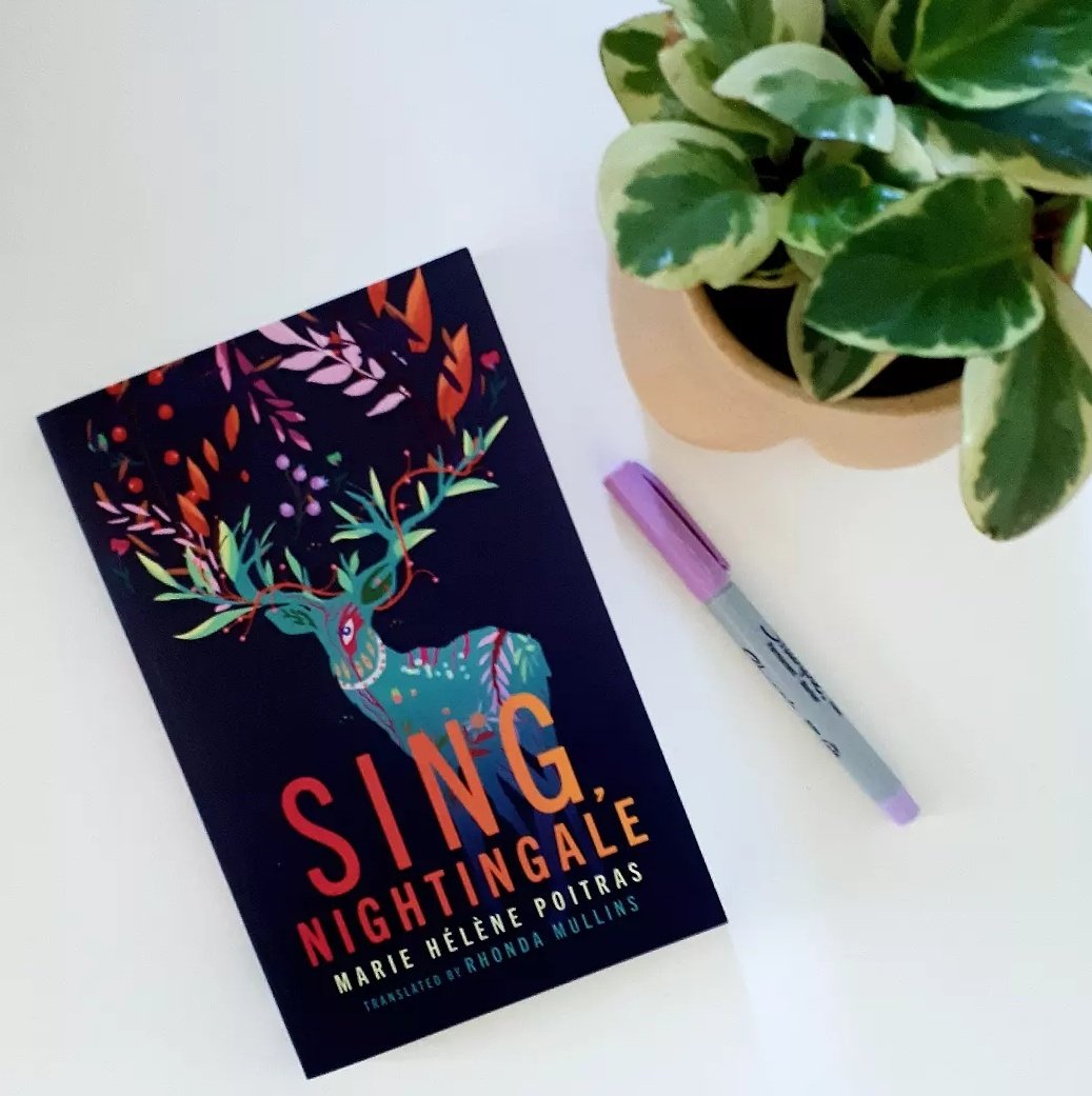 A quirky, fantastical tale, with the most stunning cover! Sensual yet violent, haunting yet immersive, a modern Quebecois fairy tale.Betwitching, themes of feminism, LGBTQ, migled with fairy tale and staying true to ones self. #booktweet #bookreview #booktiktoker #translatedlit