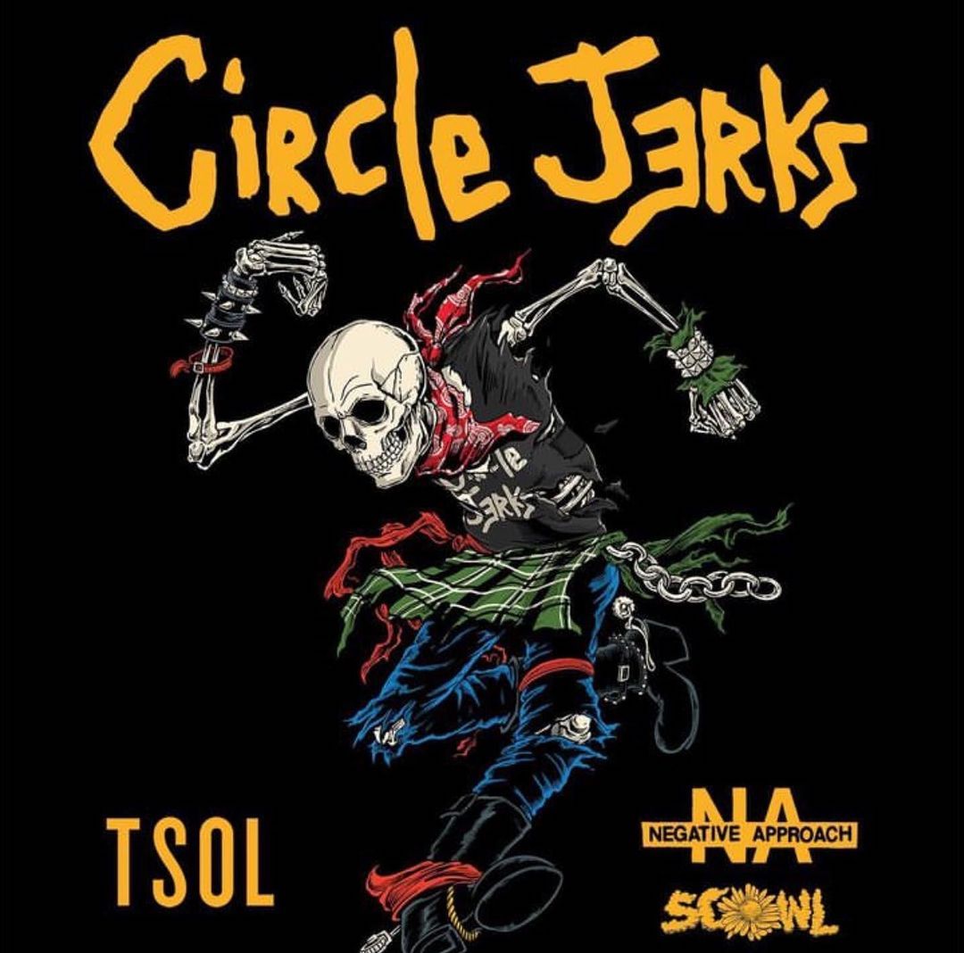 brooklynvegan's tweet photo. Circle Jerks announce July tour with T.S.O.L., Negative Approach and Scowl https://t.co/NpvKOh36rP https://t.co/oX0xlCI4BX
