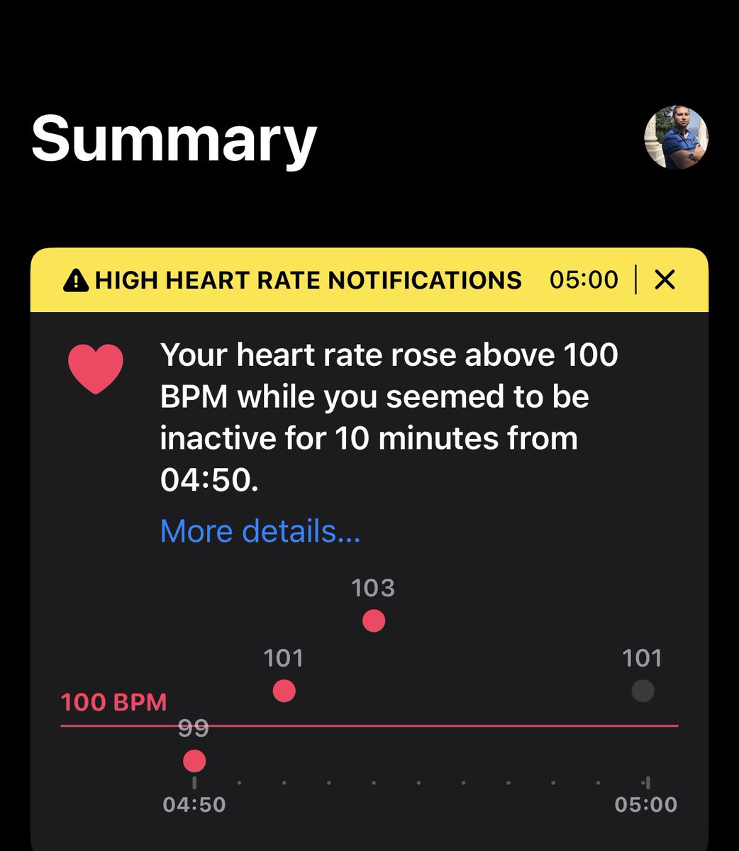 Clearly my body and mind are trying to say something to me … being asleep and have such high heart rate . Something is , clearly , going on …