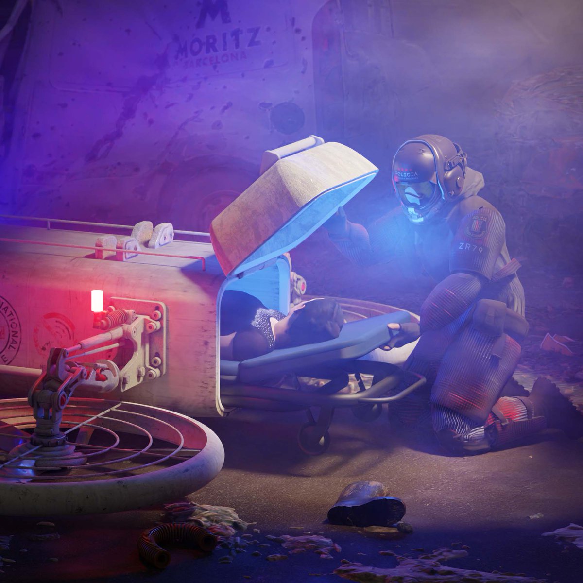 🔥 🔥 👉 JA LI DONEU AL "M'AGRADA"? Som a Reus, voltants del Palau Pep Guardiola, greus enfrontaments amb les forces d'ocupació han deixat ferits i morts, els mossos estan atenent civils i sembla que el perill ha passat, continuarem informant. #Catalonia #digitalart #blender