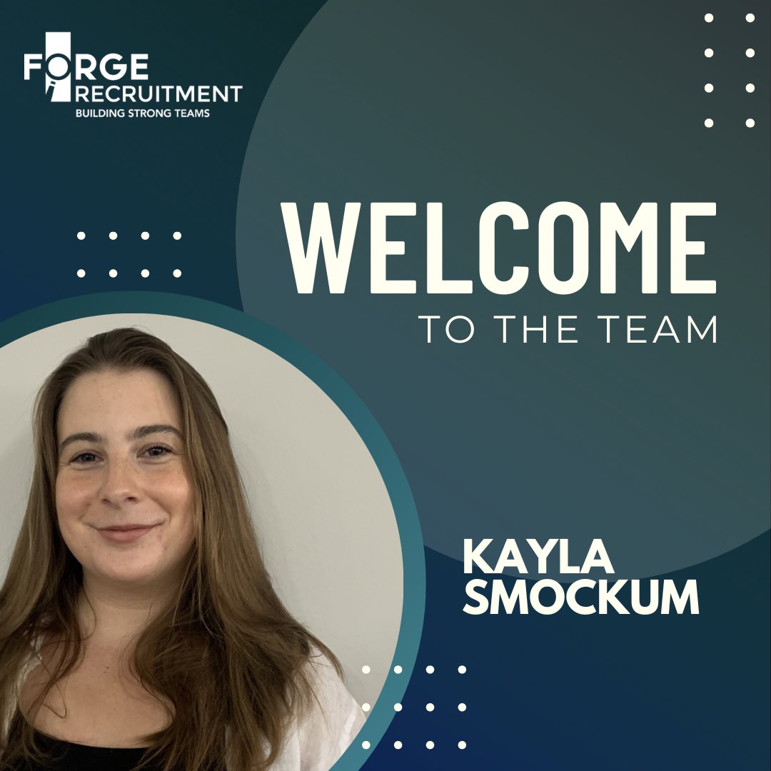 ForgeRecruiter's tweet photo. Welcoming Kayla Smockum to the Forge Fam! 👏👏 Kayla will be joining our Legal Canada East team as a Search Associate ✨  #Recruit #Recruiter #Staffing #TorontoLawyers #TorontoLaw #TorontoLawyer #VancouverLawyer #AccountingandFinance #Growth #New #Welcome #TeamMember #NewMember https://t.co/VXafhNPRrP