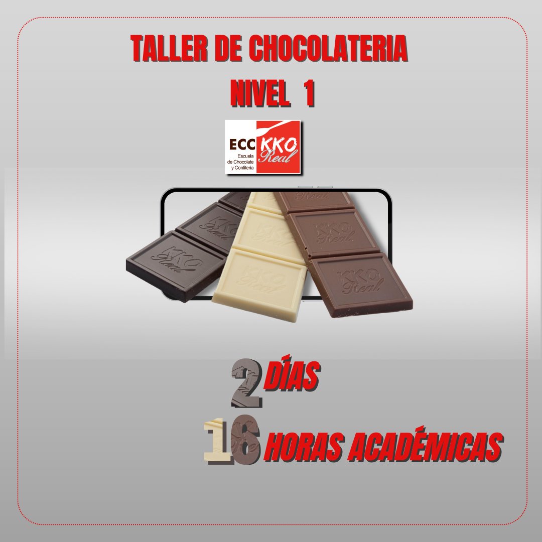 EscuelaKKOReal's tweet photo. Taller de Chocolatería Nivel 1, 
Para información: marlene.berrios@kkoreal.com
En la web: https://t.co/wYlyyZaRBS
Encontraran información adicional. https://t.co/QJr6fLf5B3