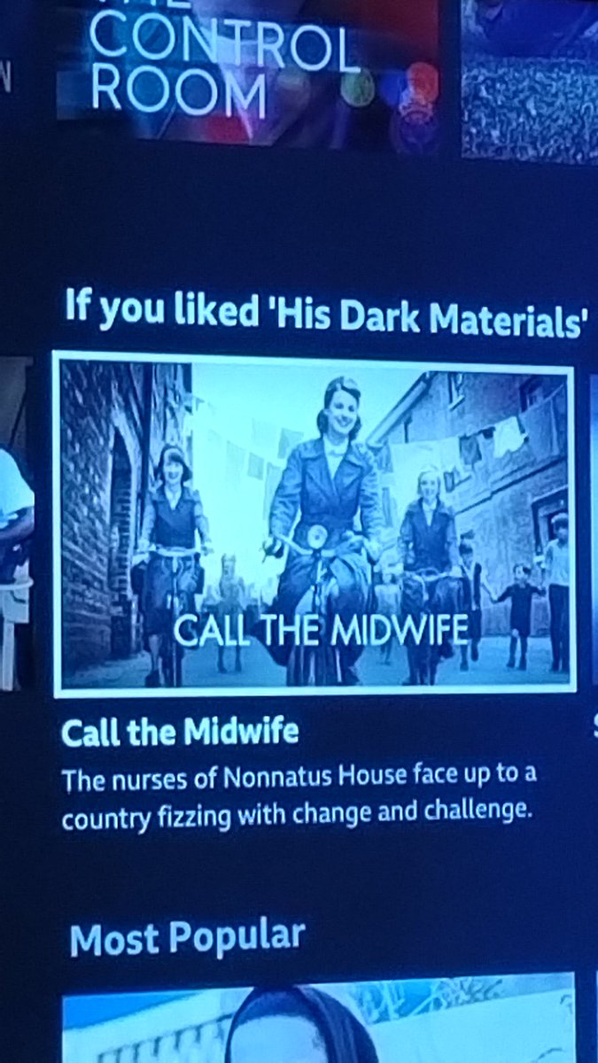 I know it's #Algorithms and all that..but honestly <a href="/BBCiPlayer/">BBC iPlayer</a> if I liked #hisdarkmaterials  I don't think #callthemidwife is really going to be my next top #choice  🤷🏻‍♀️🤦🏻‍♀️ oh dear 🤣