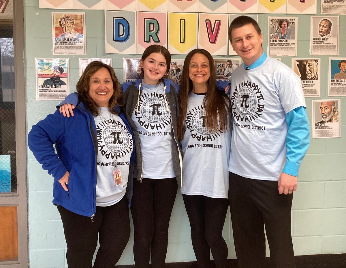 Congratulations to 6th Grader Leah for designing this year’s π day t-shirt. The contest, open to all students in 6th - 12th grade was organized by <a href="/MrsPapetti/">Mrs. Papetti</a>