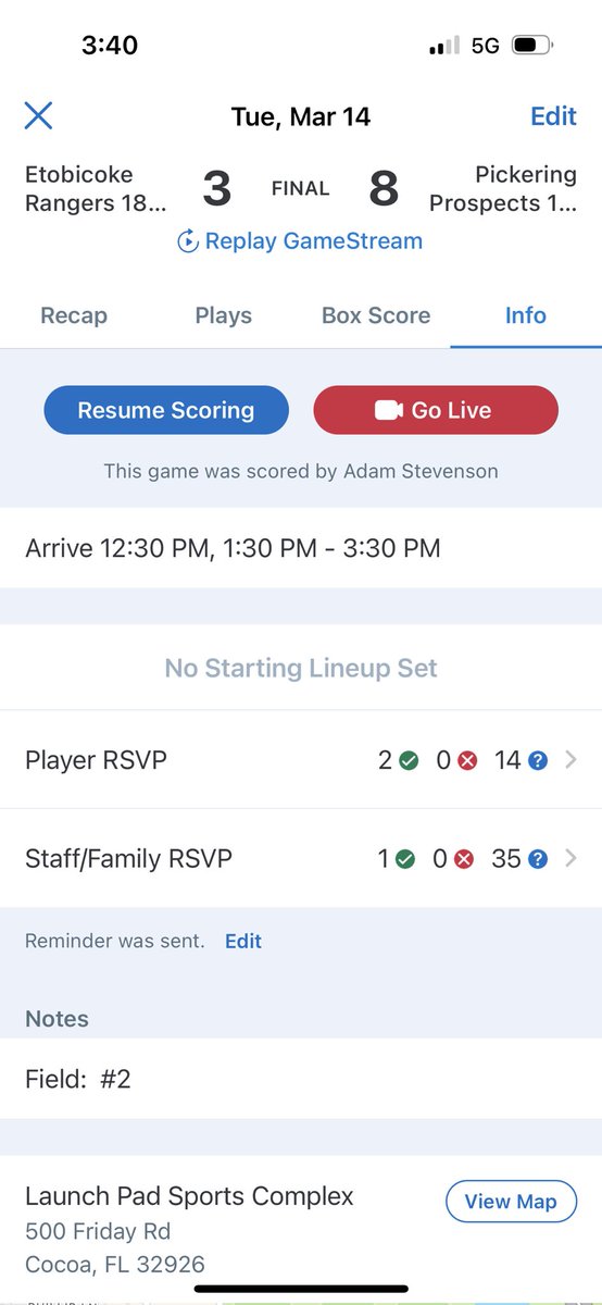 Game 2 Win for the 17u <a href="/ONTProspects/">Ontario Prospects Baseball</a> here in Coco Beach FL!

Notable stats: 
<a href="/willMarshall113/">Will Marshall</a> 1-1 3RBI
<a href="/AidenB20/">Aiden Bishop</a> 1-1 2BB
<a href="/AdamCBaseball/">Adam Carmichael</a> 3 innings 6ks