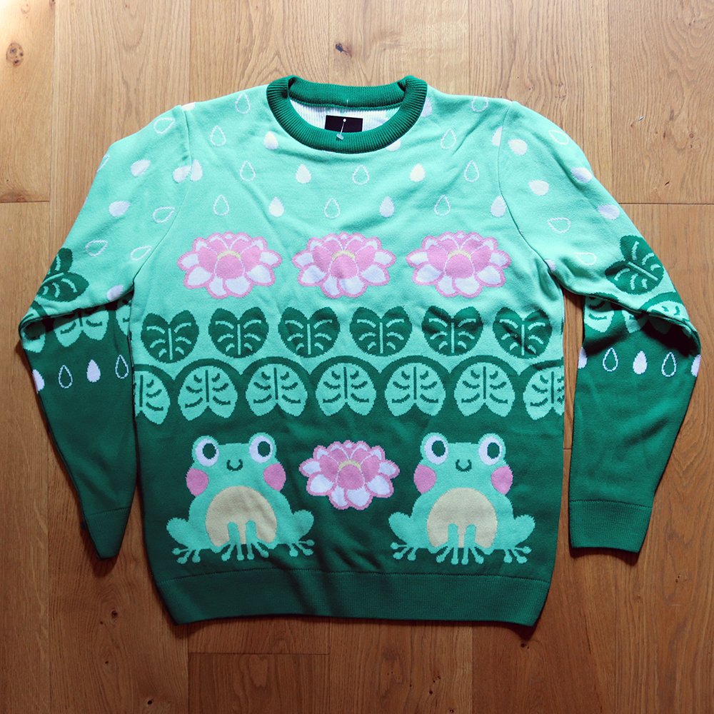 PinAndTonicHQ's tweet photo. I've been packing frog sweaters today! I'm starting with pre-orders from my store, and then Kickstarter and BackerKit orders that only contain a single sweater and then onto mixed orders. I'm hoping to have them all sent out this week so I can take the remaining stock to MegaCon https://t.co/qTUTs5fr5p