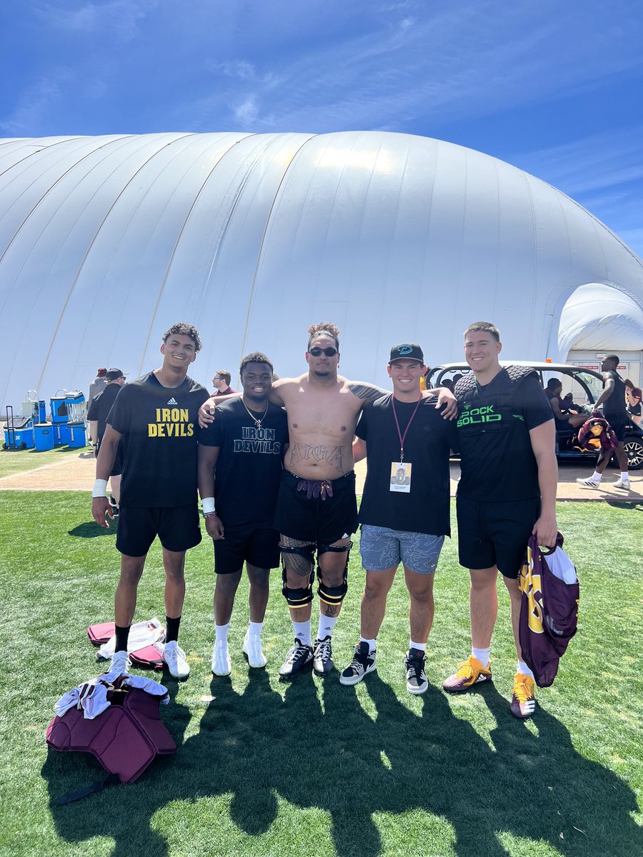 Isaia Glass 🇦🇸💭 (@isaiaglass) on Twitter photo First day of spring ball! QC take over ASU😂😂 <a href="/QCFBRecruiting/">Queen Creek Football Recruiting</a> <a href="/ASUFootball/">Sun Devil Football</a> First day of spring ball! QC take over ASU😂😂 <a href="/QCFBRecruiting/">Queen Creek Football Recruiting</a> <a href="/ASUFootball/">Sun Devil Football</a>
