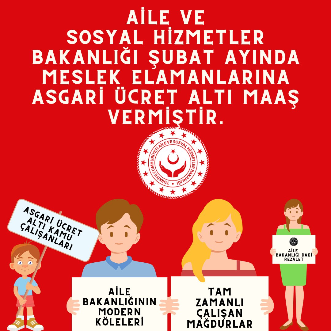 @ABEPDERNEK <a href="/RTErdogan/">Recep Tayyip Erdoğan</a> <a href="/deryayanikashb/">Derya Yanık</a> #AileBakanlığındaŞok
Asıl işleri yaparak çalışan meslek elemanları olarak yaşadığımız statü karmaşasının giderilmesini talep ediyoruz.