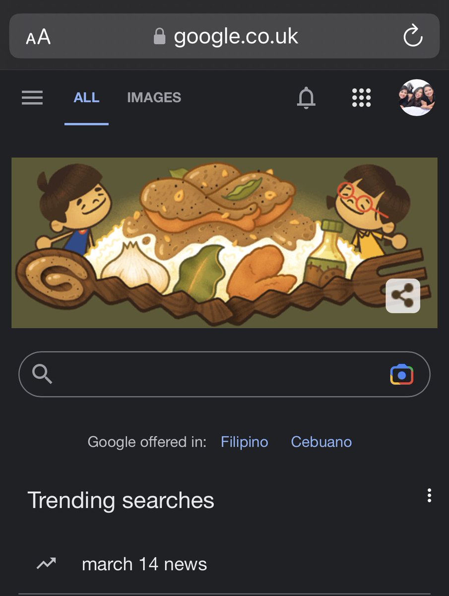 rowfysly's tweet image. For today’s Google Doodle!

Seeing this makes me so happy (and hungry 🤤)

#GoogleDoodle #Google #GoogleHomePage #Adobo #PhilippineAdobo #FilipinoFood