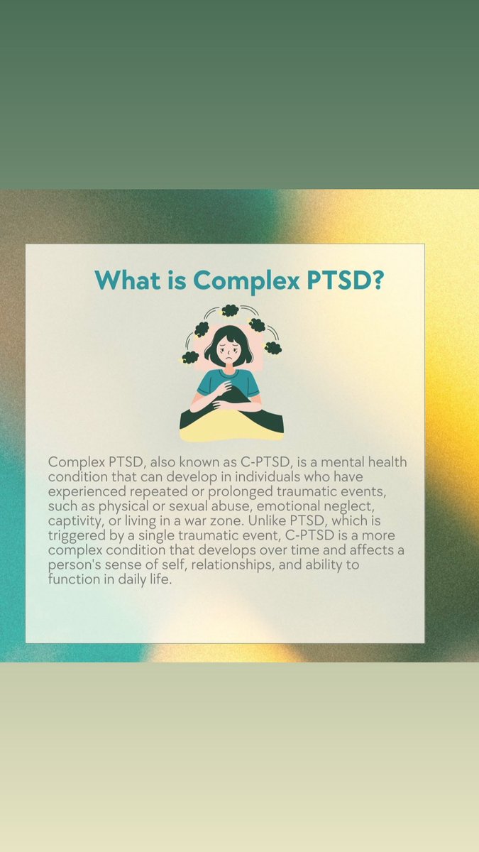 scottdylan's tweet photo. Unlocking the Mystery of Complex PTSD: Navigating the Depths of Trauma, Discovering Hope in Healing.
#ComplexPTSD #TraumaHealing #NavigatingDepths #DiscoveringHope https://t.co/rNuCT2mdn8