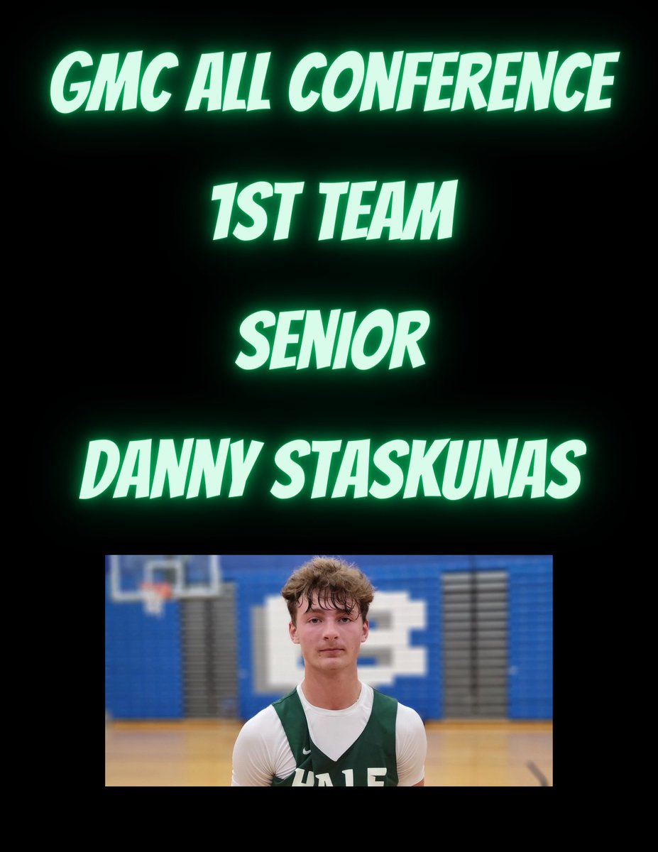 Congratulations to Danny Staskunas for being named 1st Team All GMC for the 2022-2023 season!  Danny averaged 17 points per game, 4 rebounds per game and 4 assists per game to go along with 71 made three pointers on the season.