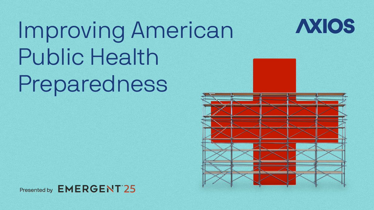axios's tweet photo. 3/23 8AM LIVE in DC: Join @JHSPH_CHS Director @T_Inglesby, @HHSGov Asst. Sec. for Preparedness &amp; Response @HHS_ASPR &amp; more for convos on public health preparedness.

Moderated by: @TReedinDC &amp; @abettel
RSVP: https://t.co/NcmF7qQ8LX

Presented by @EmergentWeGo
#AxiosEvents https://t.co/p8P3Kad6jn