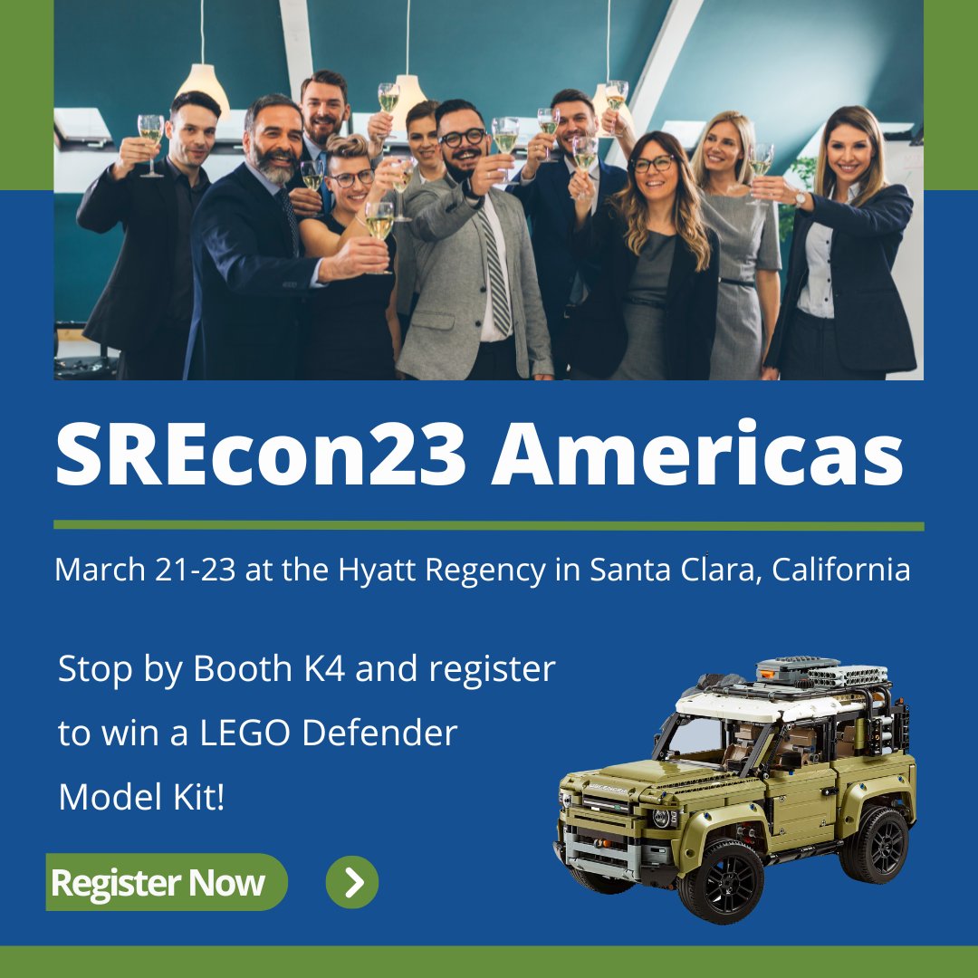 Planning on attending the #SiteReliabilityEngineering event of the year, SREcon23? Stop by Booth K4 and register to win a #LEGO Defender Model Kit! We’ll have plenty of other swag to giveaway too! #SREcon
bit.ly/3EwQWNd
#cloud #cloudsecurity #distributedsystems