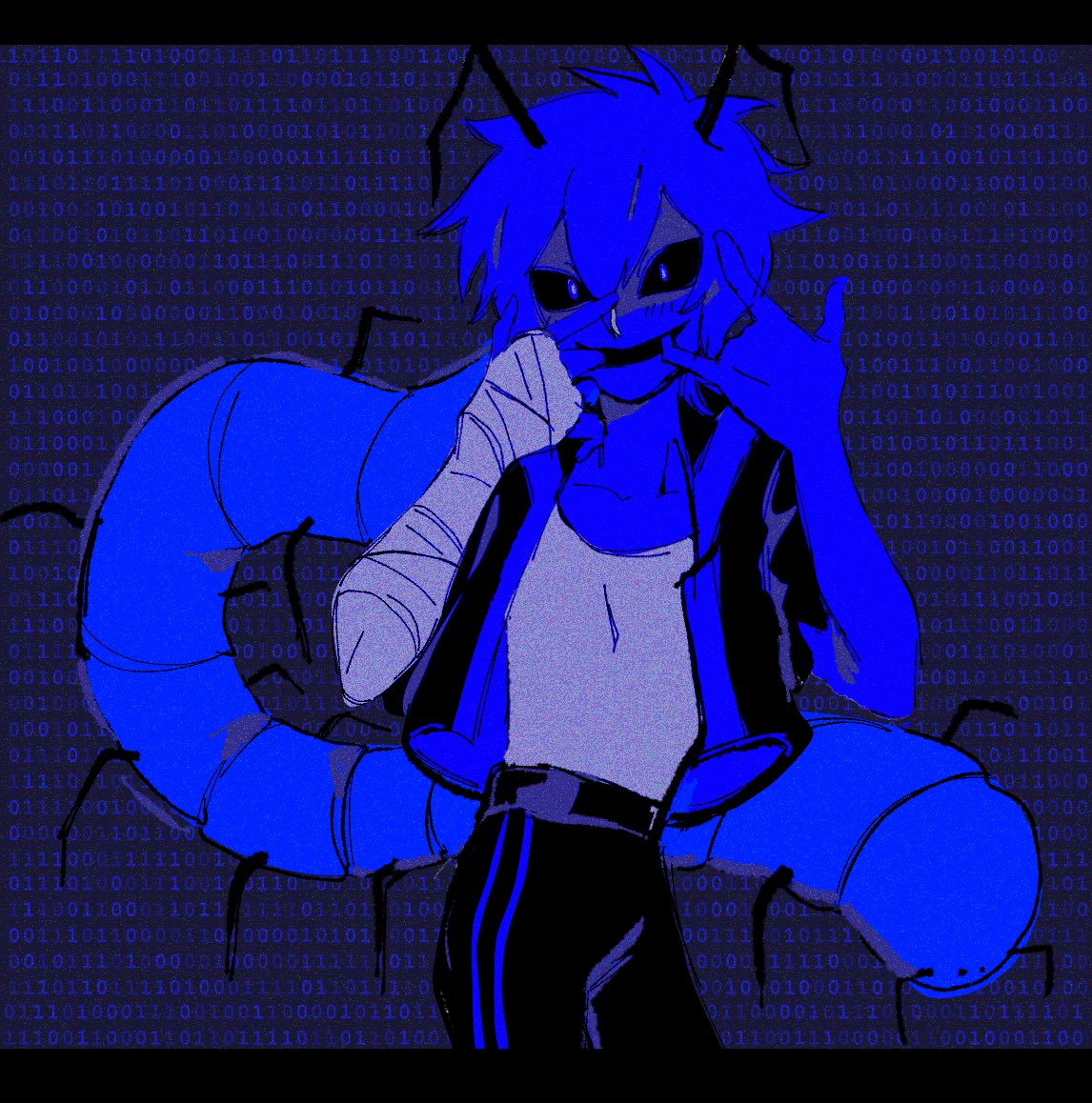 「Tw// BugSilly Bluescreen Bug #oc #origin」|💡Audie!!!!!🖌@ Commissions openのイラスト