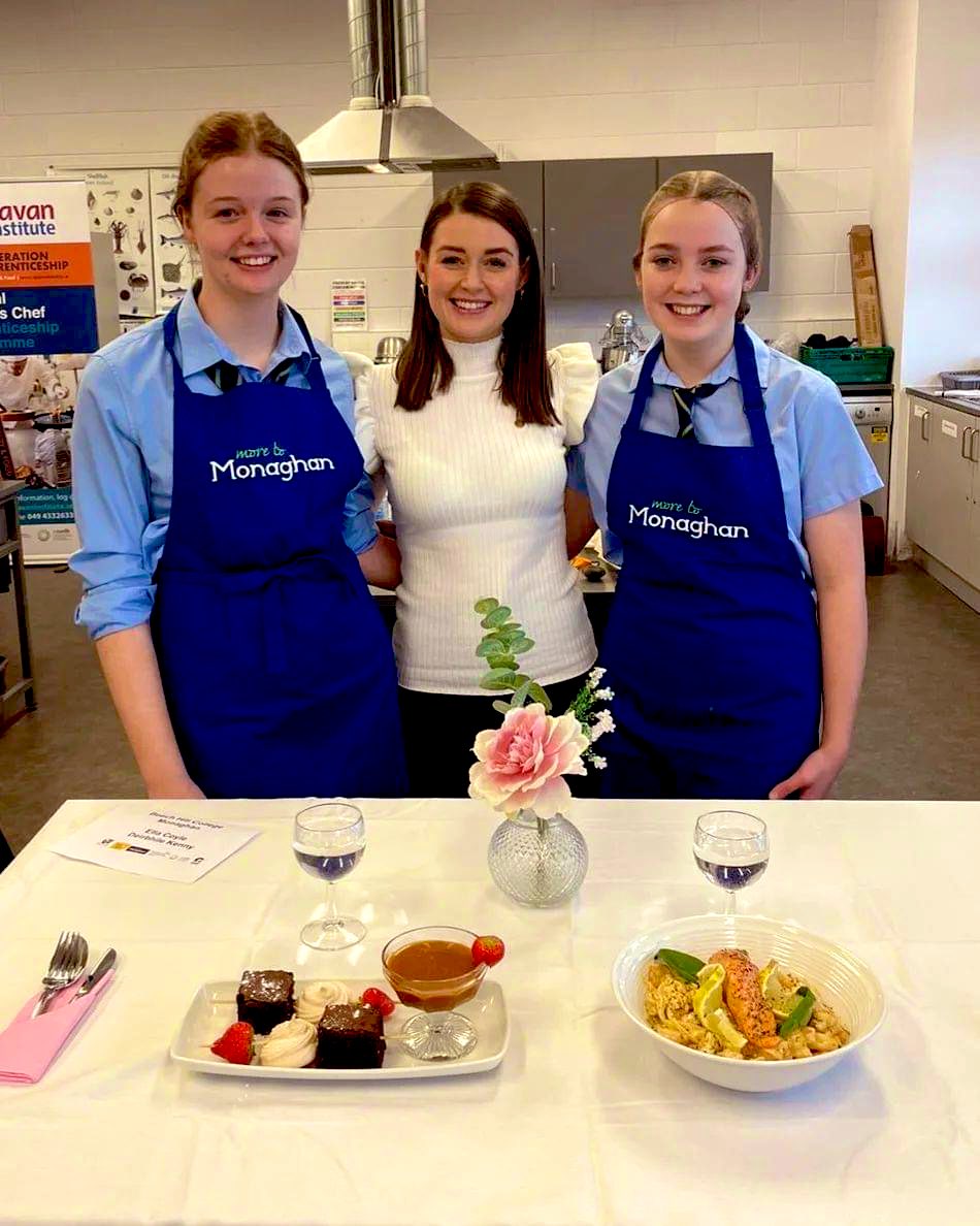 BHCMonaghan's tweet photo. 🥗Best of luck to our #BHCTY representatives👩🍳👩🍳in the #YoungCook competition @CavanInstitute mentored by MsAtkinson #BHCHomeEc @ATHE_HomeEc @IFHE_HomeEc https://t.co/WqjguqEkem