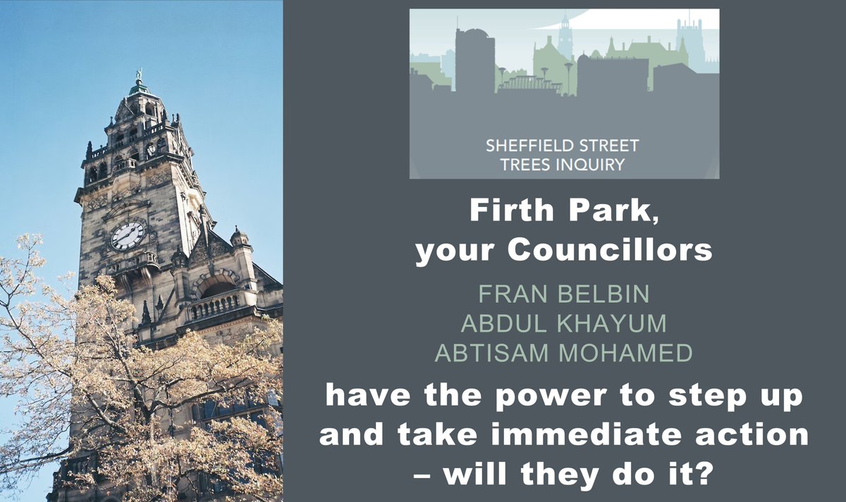 #Firthpark have you heard about the appallingly low standard of conduct in the Council outlined in the Sheffield Street Tree Inquiry report? Did you know your Councillors have the power to call an emergency meeting to deal with it? The question is - will they? #SHEFFIELD