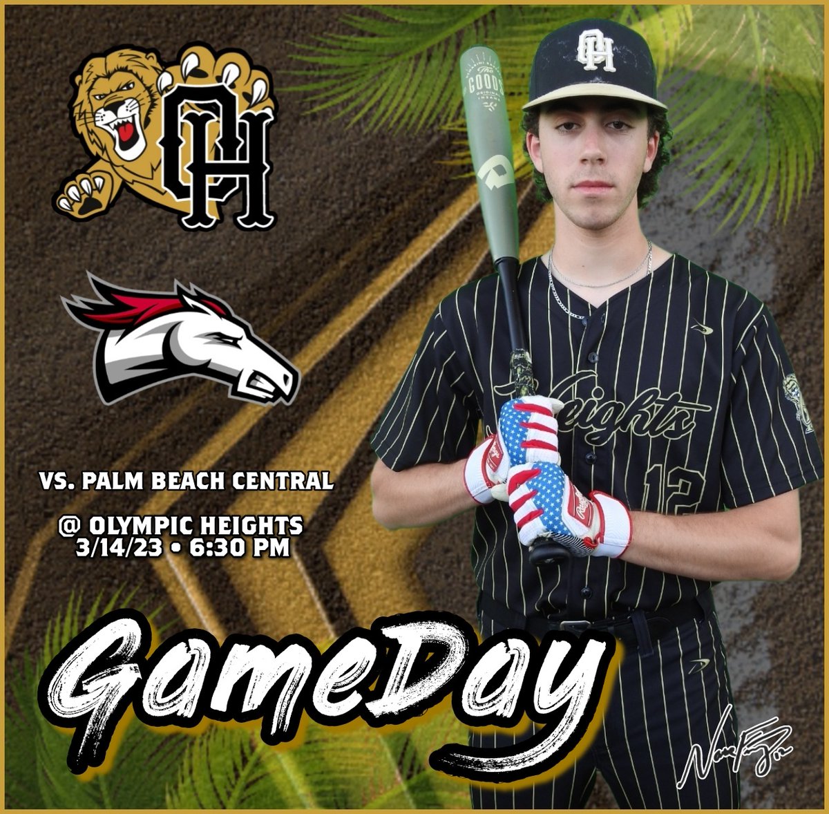 Tonight your Olympic Heights Lions take on the Palm Beach Central at 6:30 pm at home. Go Lions! #ohlions #lionsbaseball #lockedin #getonthetrain