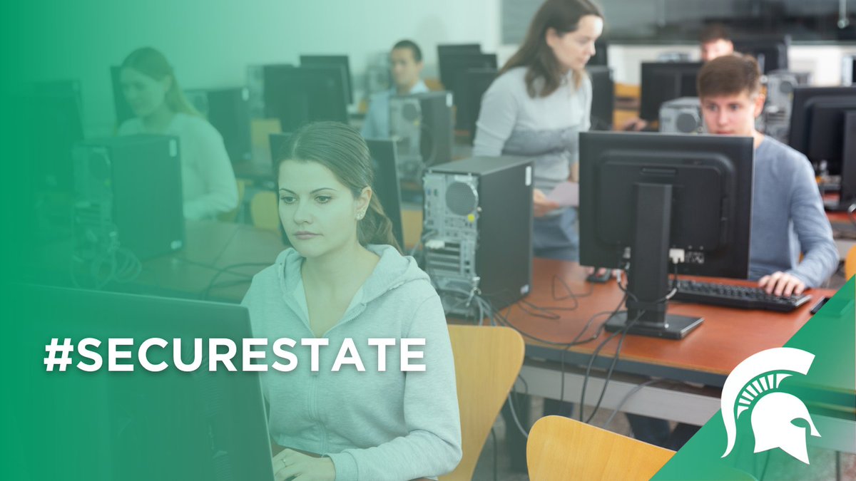 TechAtMSU's tweet photo. #SecureState: Beware of suspicious emails from criminals looking to infect your computer or steal your info. ⛳: A sense of urgency, poor grammar and spelling, unfamiliar sender, or requests to open an attachment. https://t.co/tvflKj9dCu