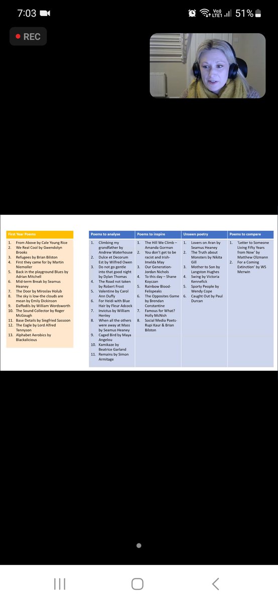 Thanks a mil @MaddenClare for another insightful webinar. Your approach to cognitive load and retrieval is something I'm trying emulate more in my classroom! @edco_ie  #poetry