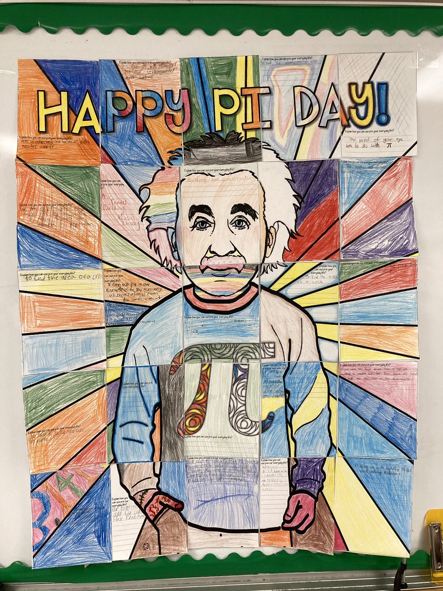 25 Math Counts students each played a part in bringing this activity to life today. #PiDay
