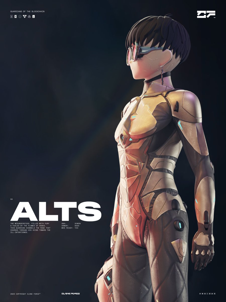 04. ALTS

The misunderstood. Filled with fury  &amp; fuelled by the flames of Hades. 

This Guardian channels the rage that courses through his veins toward the ill-intentioned.

👿