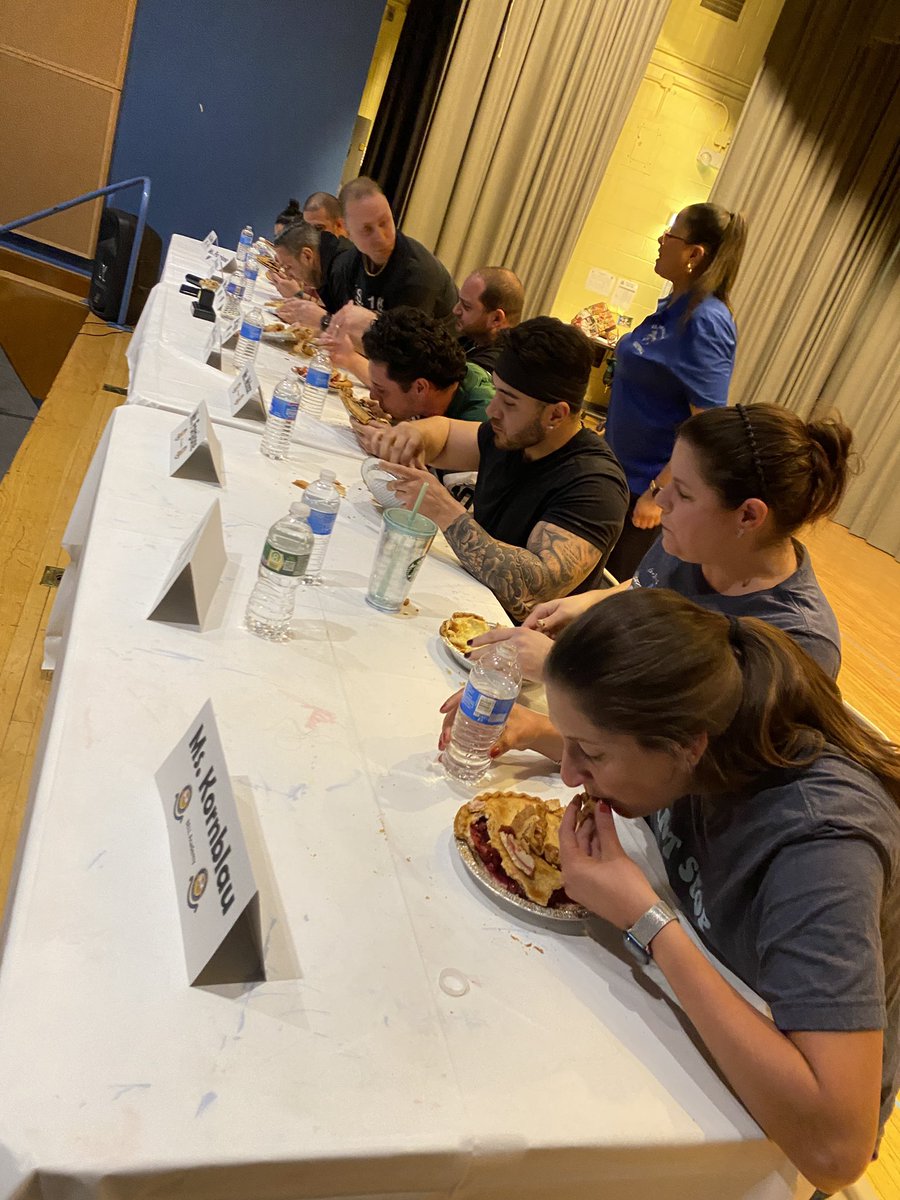 BELL Academy and P.S. 169 teachers go head-to-head in a pie eating contest in recognition of Pi Day!  A fun and competitive way to discuss the importance of Pi in mathematics!   Congrats to Ms. Rizzo, for dominating the competition and proudly representing BELL! #BELLStrong!