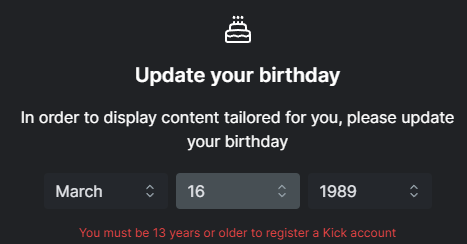 NateStoneTV's tweet photo. you guys need to fix this LUL @kick . can't even push save :) on 3 different devices https://t.co/dl41D1hLf4