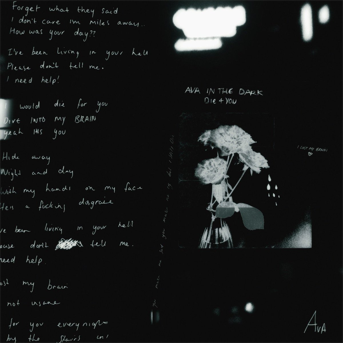 Die 4 You / 17.03.22 
- i scribbled some lyrics xxxx💀🤍