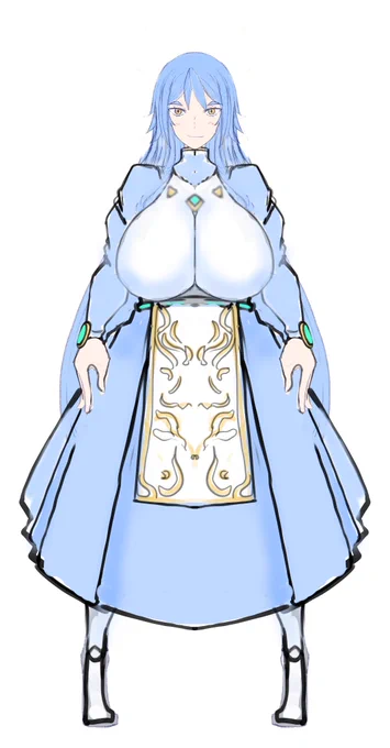 skebの合間にアルス姫の全年齢服装的なのとか模索(2枚目はそういう事したい時の服装的な  