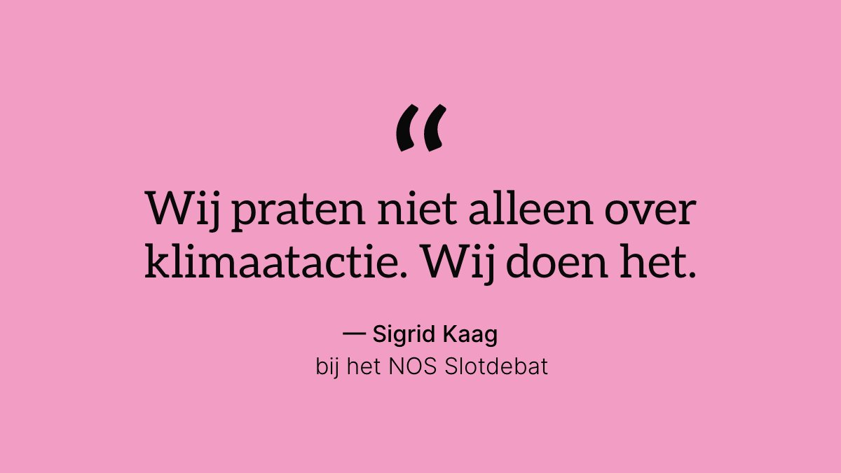 Het is vijf over twaalf. Klimaatactie kan niet wachten. ⌚

#NOSdebat #Nederlandkiest
