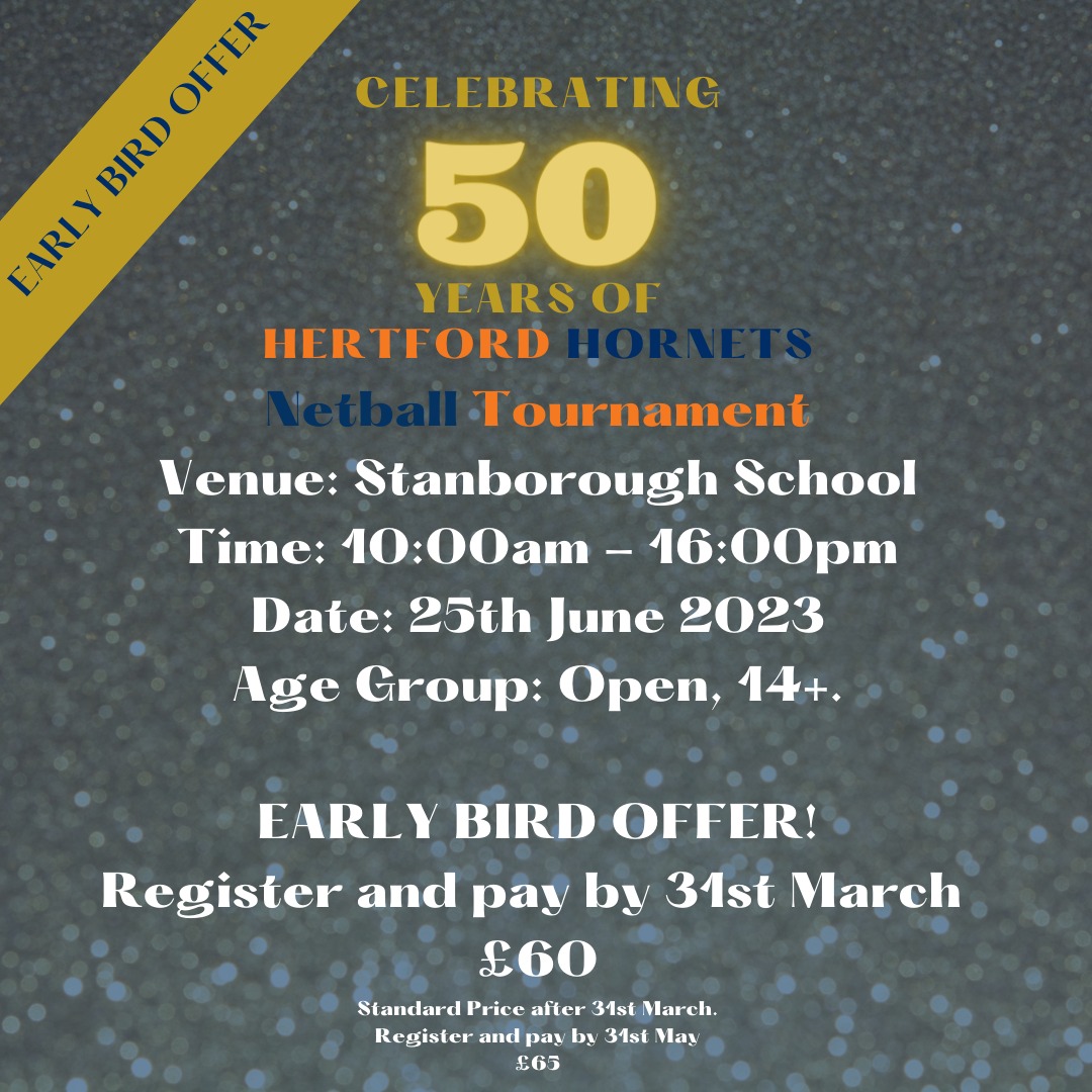🎉 Invitations are out for the HHNC 50 year celebration tournament! Get in contact if you would like to enter #Hornetsis50 #earlybirdoffer #blueandorange 🎉