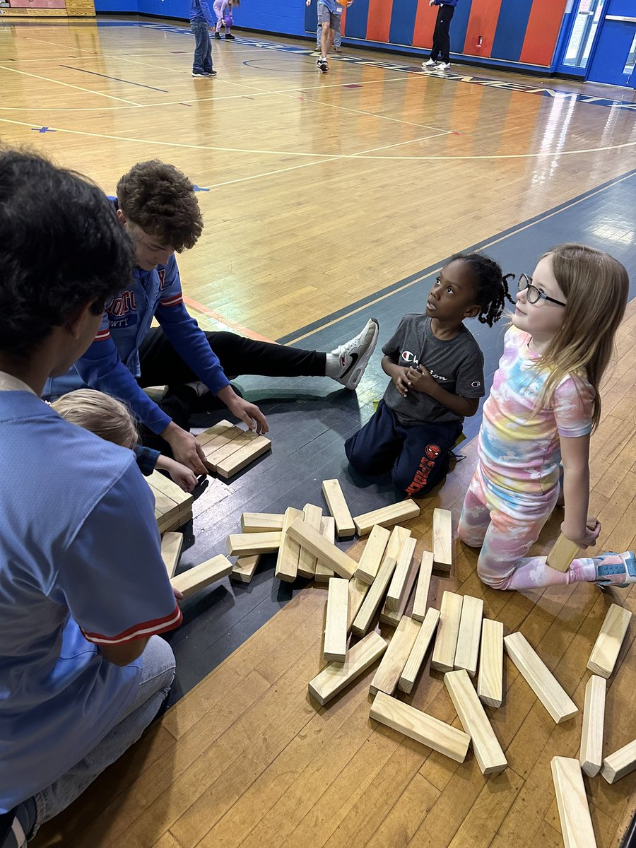 The team had a great afternoon at Ms Goodrich’s P.E. class.  They were able to go play and interact with a group of children and invite them to the opening game.  It was a great opportunity to give back to our community. #TribePride #BuiltDifferent