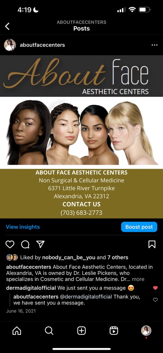 ABOUTFACECENTER's tweet image. About Face Aesthetic Centers, located in Alexandria, VA is owned by Dr. Leslie Pickens, who specializes in Cosmetic and Cellular Medicine.
.
.
.
#cosmeticspa #cleanface #skinroutine #brighterskin #prettyface #medicalspa #facecare #acnefree #poresfree #detoxifyskin #alexandriava