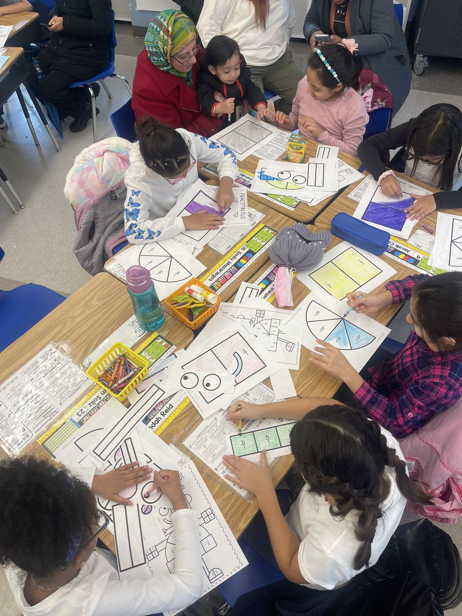 We made fraction robots to celebrate Pi Day for math night! <a href="/MrsRohe/">Mrs. Rohe</a> <a href="/PS66Qclass302/">Mrs. Mastrogiovanni</a> <a href="/PS66JKO/">JKO Elementary</a>
