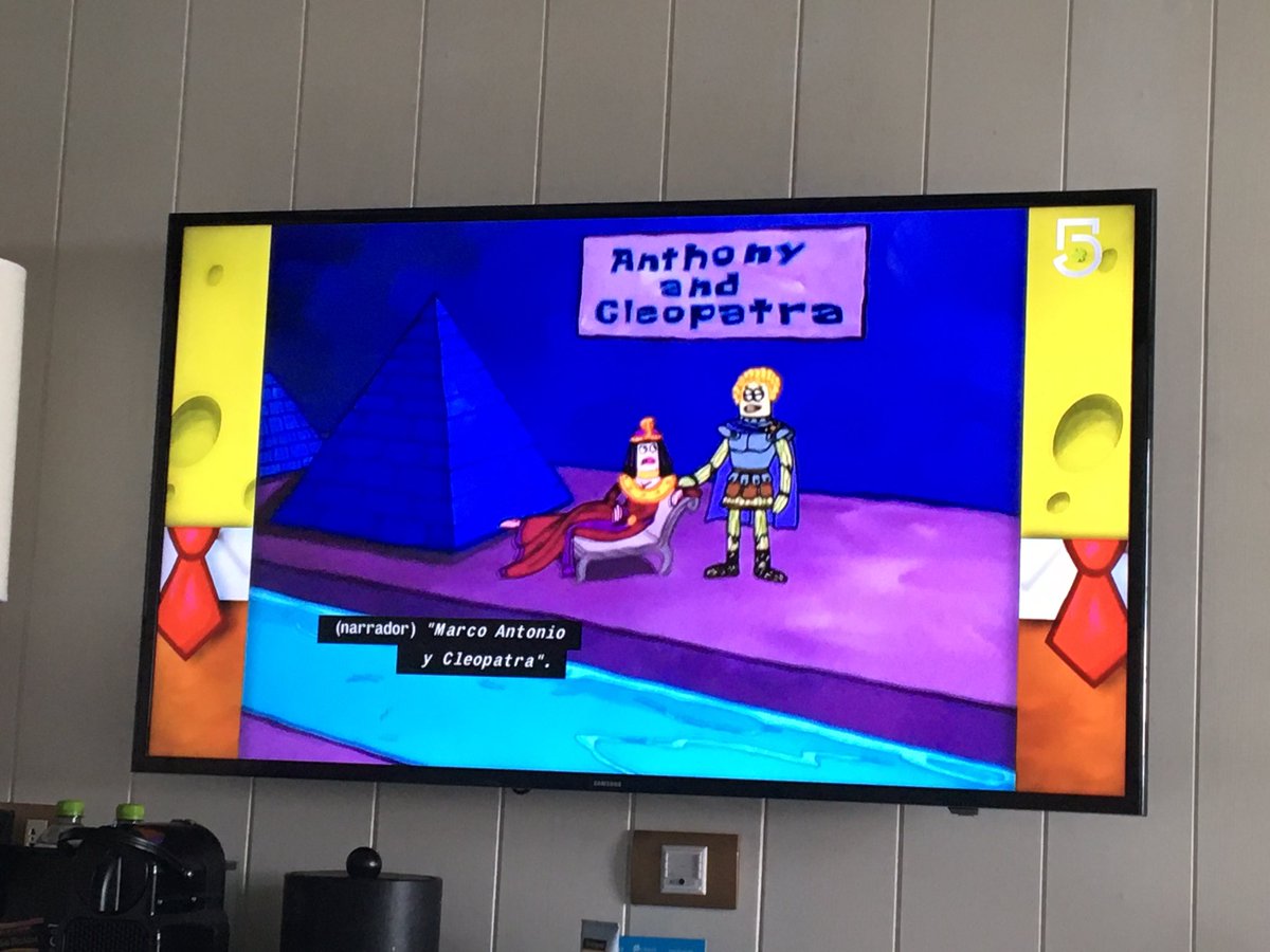 The MilanTooner (on holiday) on Twitter "My dad found SpongeBob on TV