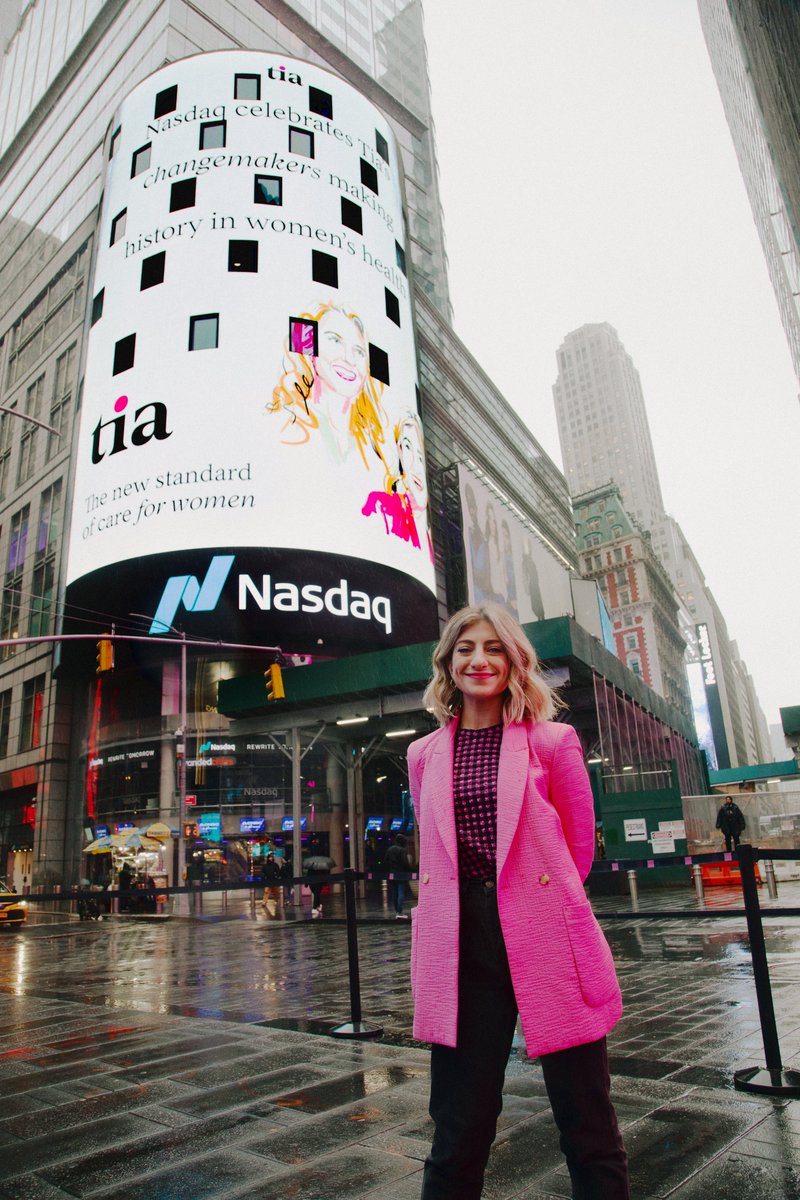 We are so unbelievably honored and excited to have Tia’s Changemakers in Women’s Health featured by 
@NASDAQ’s MarketSite in Times Square!! Cheers and congratulations to all of the Changemakers and thank you to NASDAQ for bringing us all to the big screen! instagram.com/p/Cpxp5Oqrr0P/