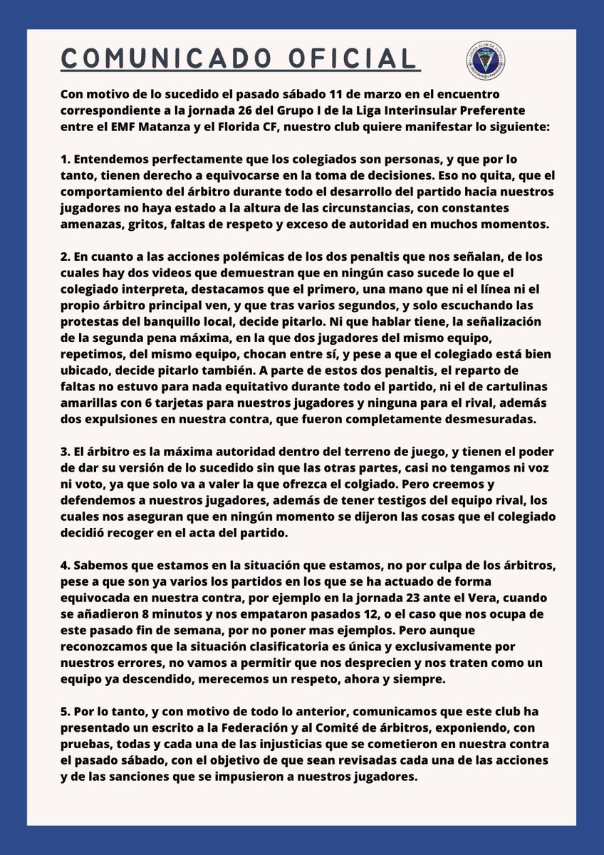 Florida Club Fútbol tweet media