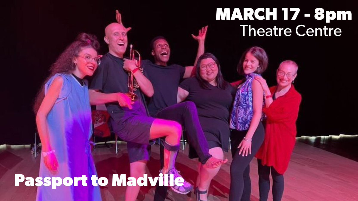 March 17 - 8pm @TheatreCentre 
Curator Showcase: Rochelle Ellar presents PASSPORT TO MADVILLE

🎟️ torontosketchfest.com/2023-festival/…

<a href="/21sungelas/">Angela (She/ Her)</a> <a href="/aliarasul/">Alia Ceniza Rasul</a> <a href="/Ophira_C/">Ophira Calof</a>