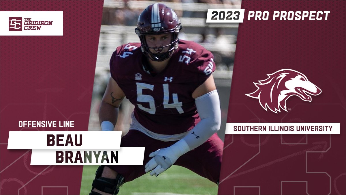 ⚠️ Attention Pro Scouts, Coaches, and GMs ⚠️

You need to look at 2023 Pro Prospect, Beau Branyan <a href="/bbranyan1/">Beau</a>, an OL from <a href="/SIU_Football/">Saluki Football</a>

#2023ProProspect #DraftTwitter #NFLDraft #CFL #XFL #USFL #ProFootball 🏈

👀 See our Interview: thegridironcrew.com/beau-branyan-2…