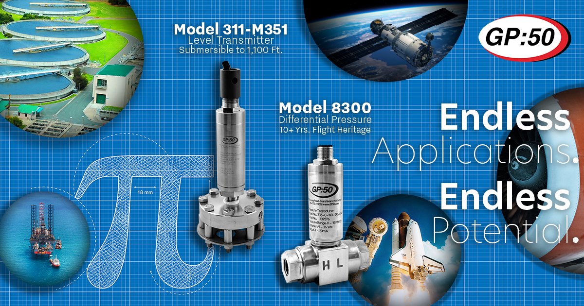 GP50_'s tweet image. Contact us to learn the nearly infinite possibilities of our transducers for your applications and discover how you can celebrate Pi Day with GP:50’s reliable and accurate products!!
#GP50 #PiDay #ReliableandAccurate #PerformanceunderPressure #EndlessApplications